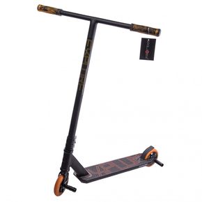 Самокат трюковий Explore Hard Delux чорно-жовтогарячий